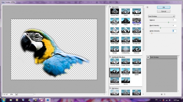 Creation of parrot painting [updated]: Step 4